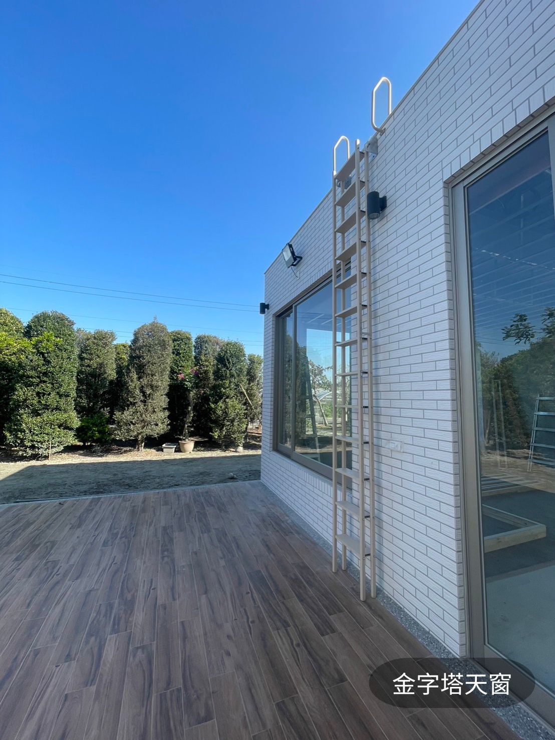 固定式頂樓爬梯結構展示