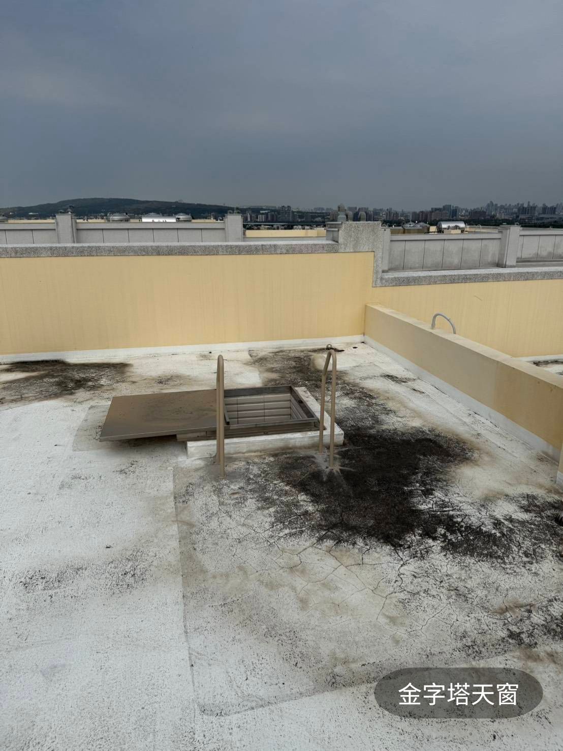 頂樓爬梯安全扶手配置全景